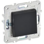 SKANDY Выключатель 1-клавишный кнопочный 10А SK-V14Bl черный IEK