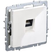 BRITE Розетка компьютерная RJ45 кат.6 РК11-БрБ белый