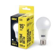 Лампа светодиодная A60 груша 15Вт 230В 4000К E27