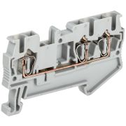Клемма пружинная КПИ 3в-2,5 3 вывода 31А серый