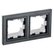 BRITE Рамка 2 поста IP44 РУ-2-БрЧ-44 черный