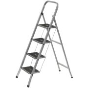 Лестница-стремянка стальная, 4 широкие ступени, Н=129 см, вес 6.25 кг