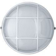 Светильник НПП-100w термостойкий круглый с решеткой IP54 белый