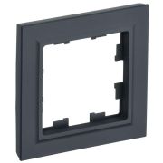 BRITE Рамка 1 пост РУ-1-БрГ графит