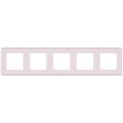 Рамка 5-местная розовый INSPIRIA