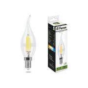 Лампа светодиодная LED 7вт Е14 белый свеча на ветру FILAMENT