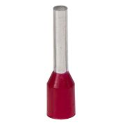 Наконечник-гильза 1-10мм с изолированным фланцем,  красный