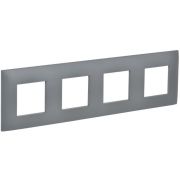 SKANDY Рамка 4-местная SK-F04Gr серый IEK