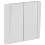 FORTE&PIANO Выключатель 2-клавишный 10А FP205 белый IEK