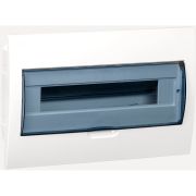Щит распределительный встраиваемый ЩРв-П-18 IP41 пластиковый белый прозрачная дверь