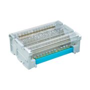 Блок распределительный на DIN-рейку 4 полюса 125А 11х6мм 2х7.5мм 2x9мм