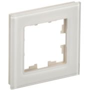 BRITE Рамка 1 пост РУ-1-2-БрВа стекло ванильный